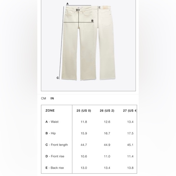 Zara TRF HIGH RISE WIDE LEG JEANS - Picture 7 of 7